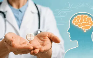 Ilustração sobre Doença de Parkinson, estágios, sintomas e reabilitação.